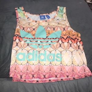 adidas cropped tank top